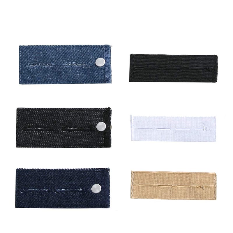 Zousen Denim Waist Extenders for Men and Women(6 Pack), Adjustable Waistband Expanders for Jeans Trousers Pants Buttons Extender Set - Image 4